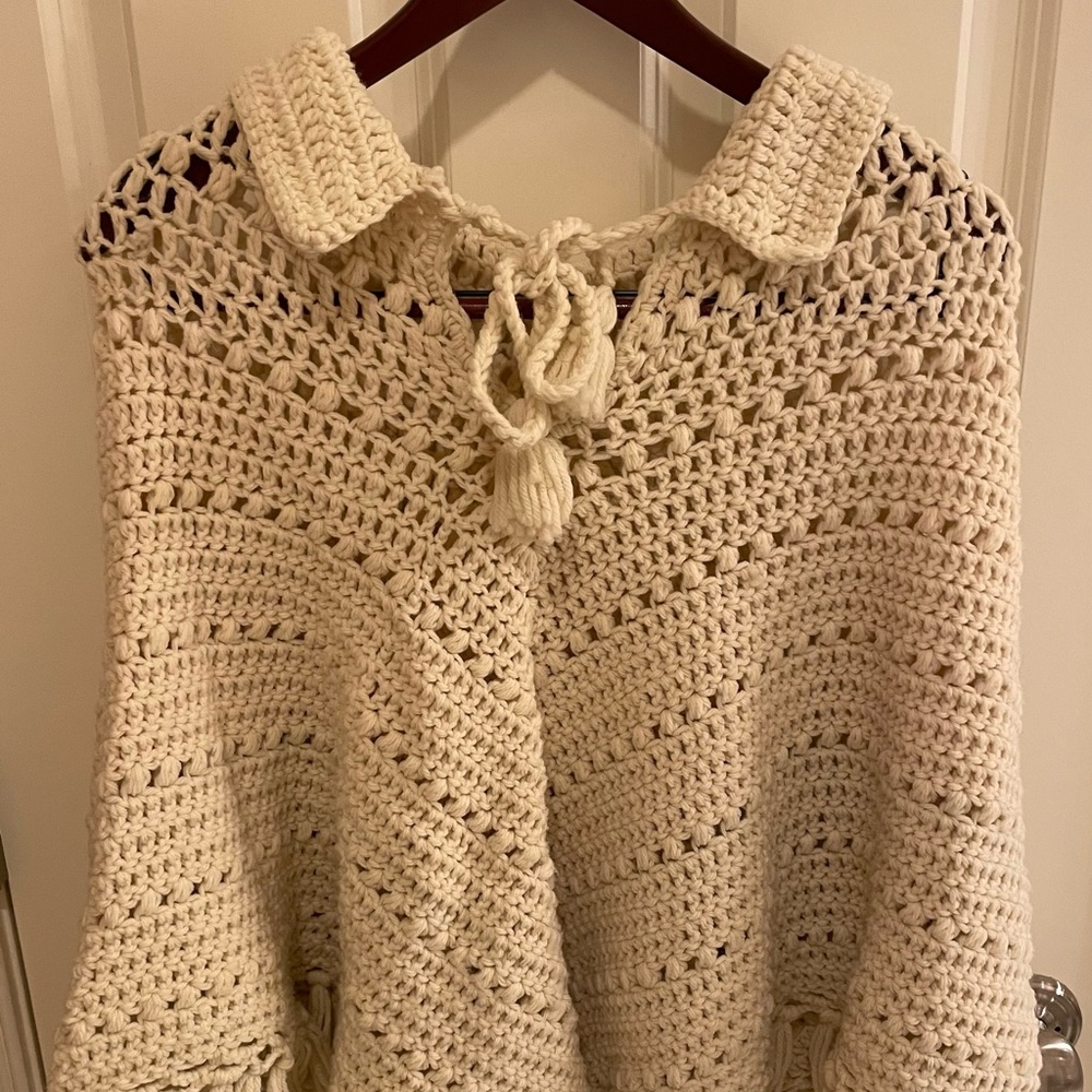 Vintage handmade by Grandma poncho